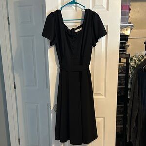 Chic Black Midi Dress